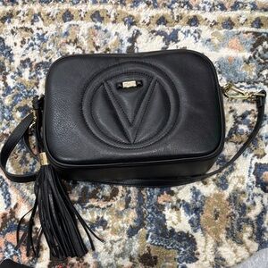 Valentino Black Crossbody Bag with Tassel